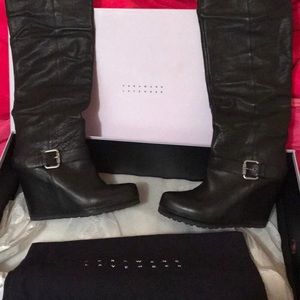 Vera Wang, Gently Worn, Black Calamity Boots